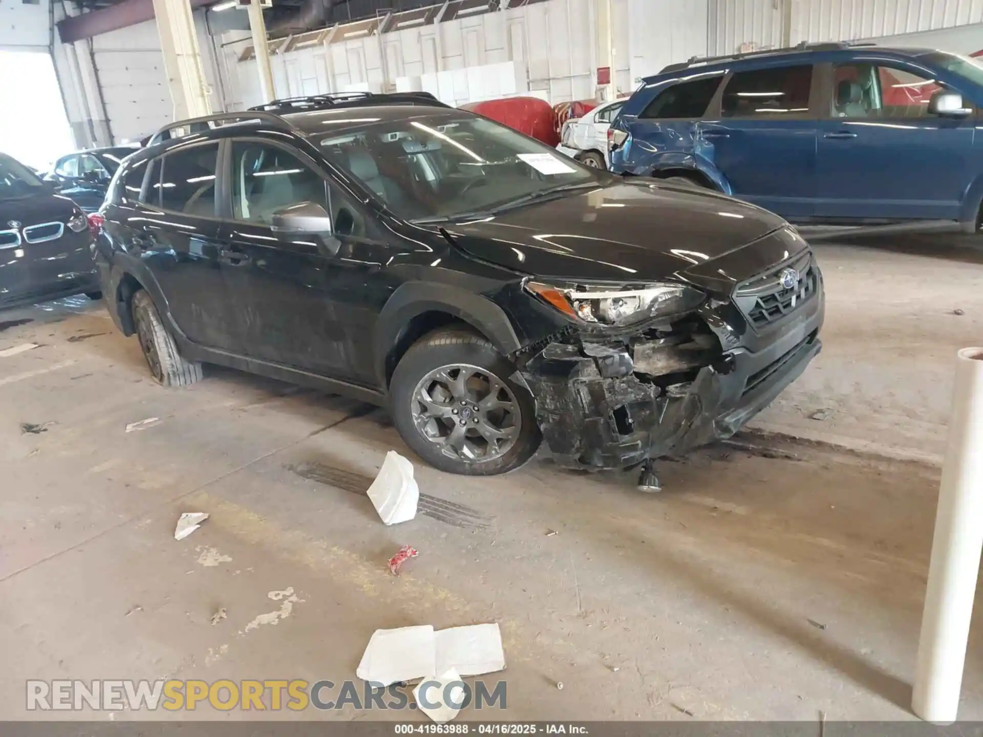 1 Photograph of a damaged car JF2GTHRC7PH320964 SUBARU CROSSTREK 2023