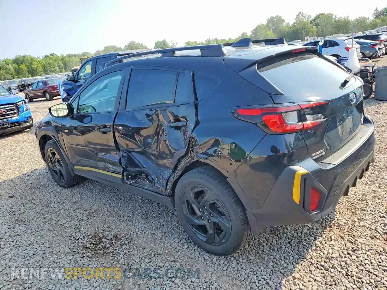 2 fotografías del automóvil dañado 4S4GUHF65R3744407 SUBARU CROSSTREK 2024