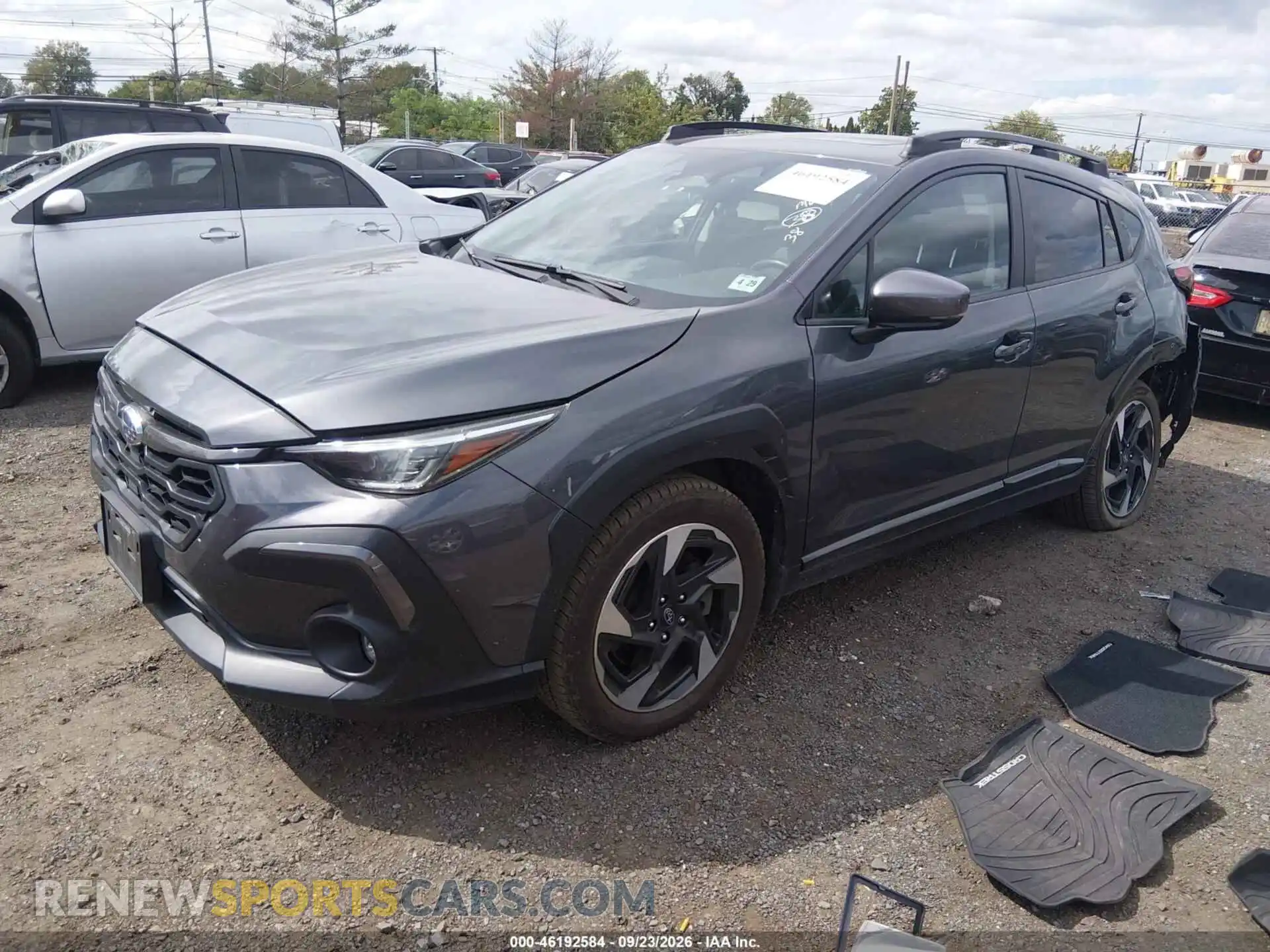 2 fotografías del automóvil dañado 4S4GUHM65R3745110 SUBARU CROSSTREK 2024