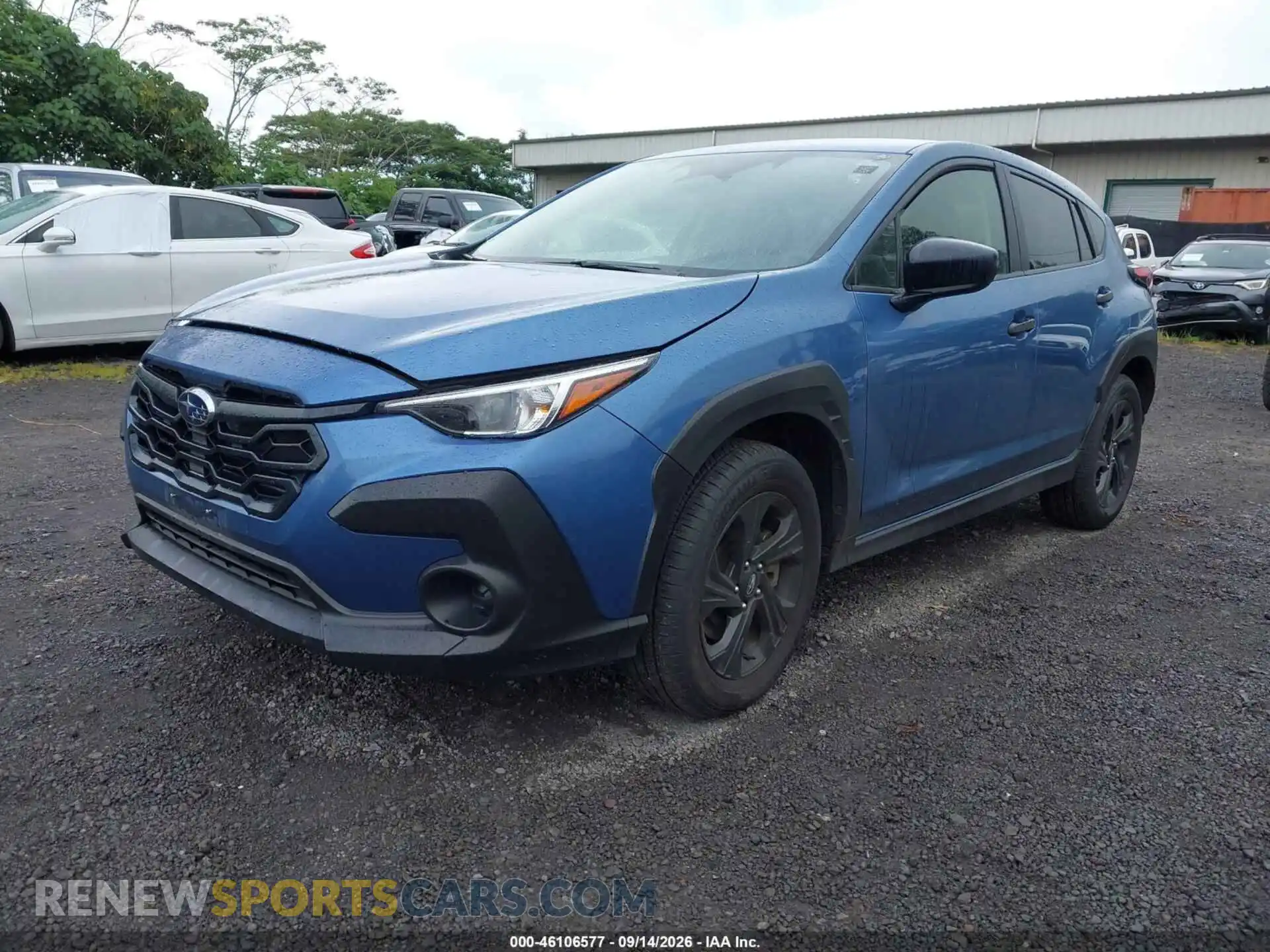 2 fotografías del automóvil dañado JF2GUABCXRH395000 SUBARU CROSSTREK 2024