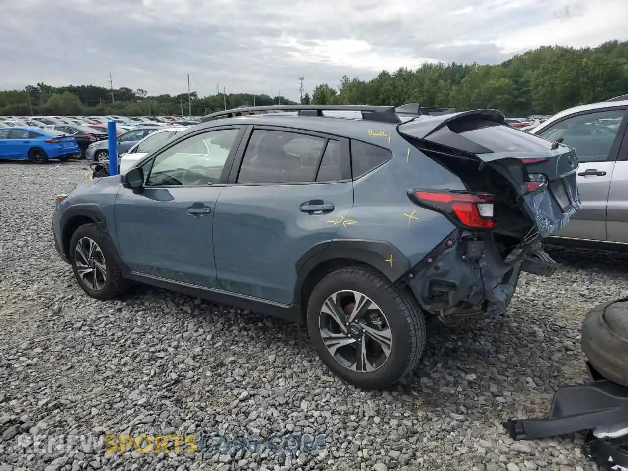 2 Фотография поврежденного автомобиля JF2GUADC3R8325710 SUBARU CROSSTREK 2024