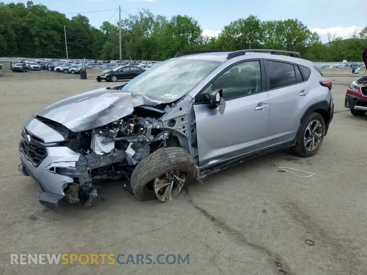 1 Фотография поврежденного автомобиля JF2GUADC7R8294414 SUBARU CROSSTREK 2024
