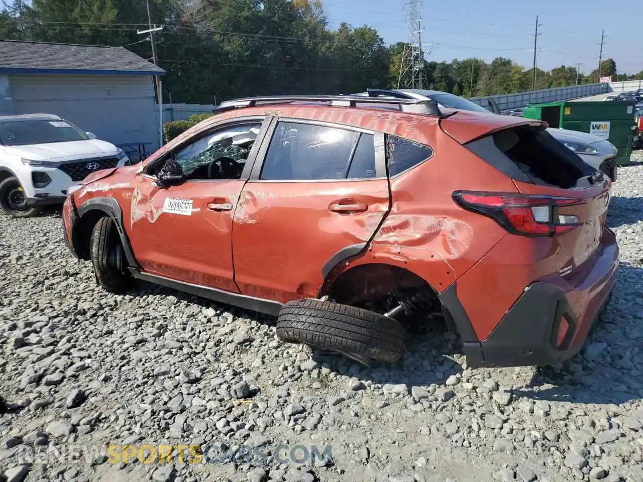 2 Photograph of a damaged car JF2GUHDC1SH247331 SUBARU CROSSTREK 2025