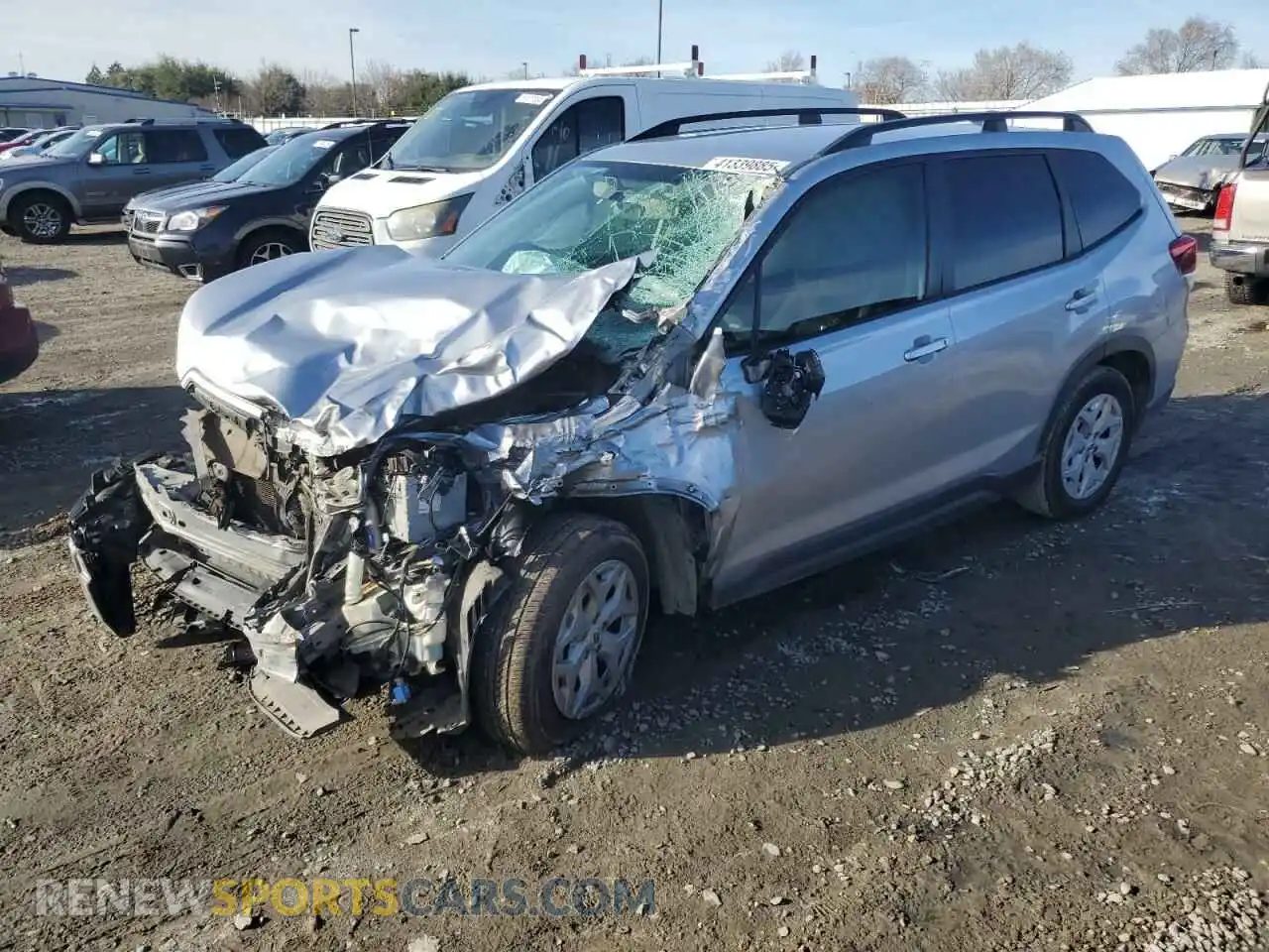 1 Photograph of a damaged car JF2SKACC3KH455946 SUBARU FORESTER 2019