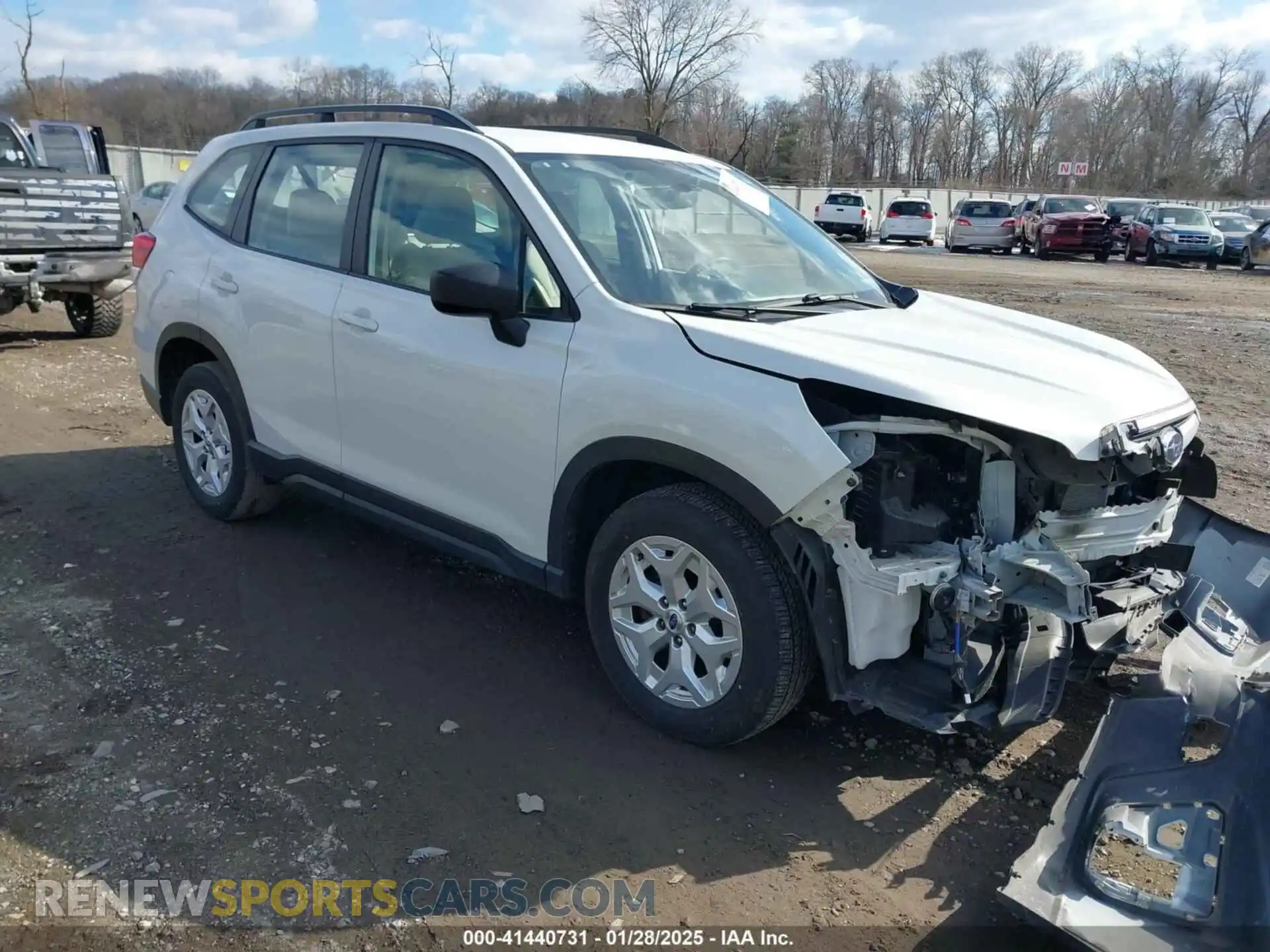 1 Photograph of a damaged car JF2SKACC3KH458202 SUBARU FORESTER 2019