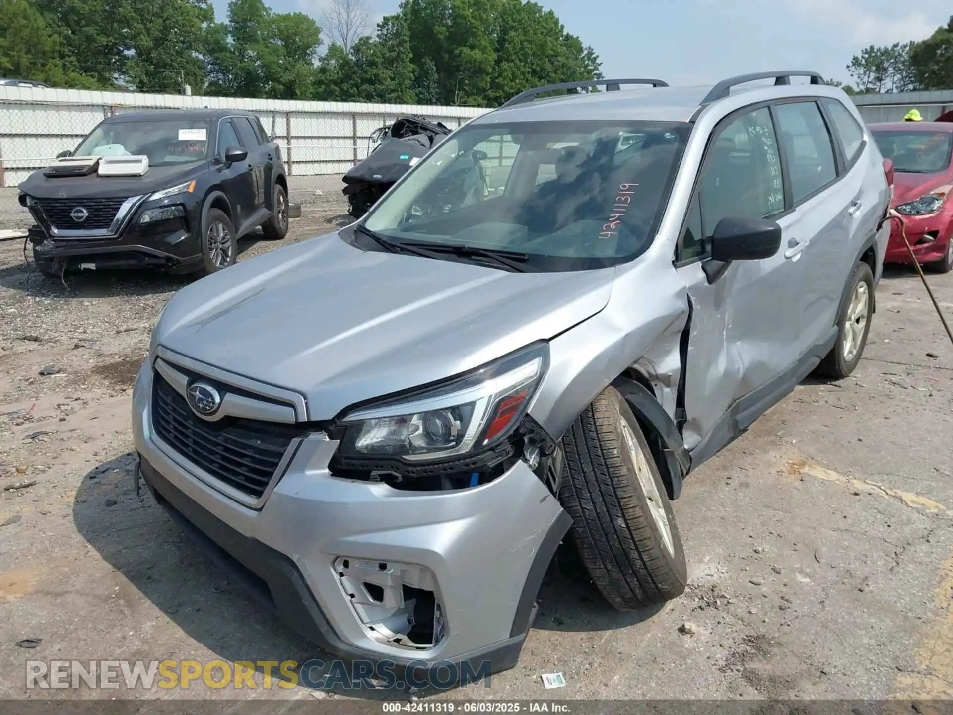 2 Photograph of a damaged car JF2SKACC8KH443095 SUBARU FORESTER 2019