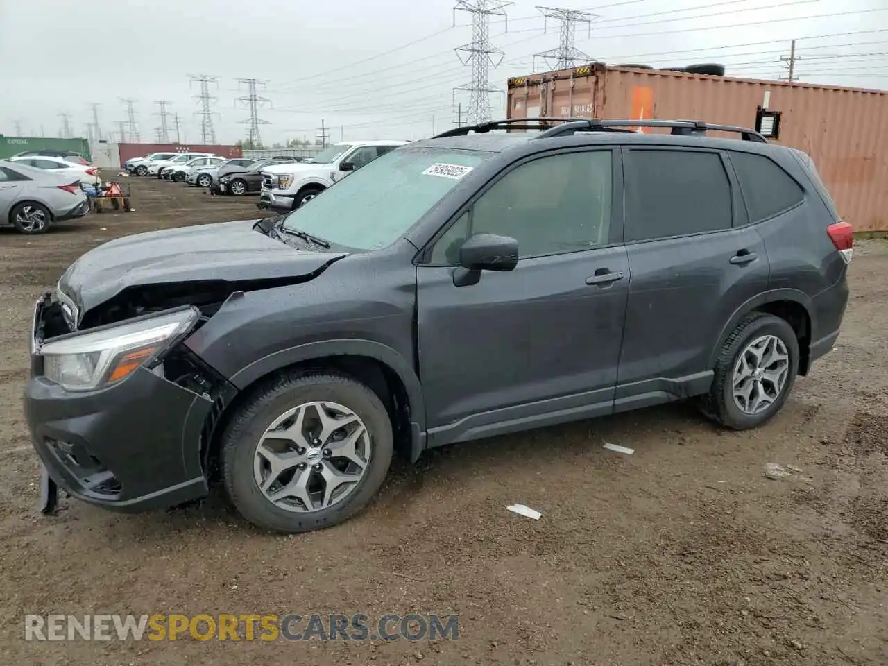 1 Photograph of a damaged car JF2SKAEC5KH428633 SUBARU FORESTER 2019
