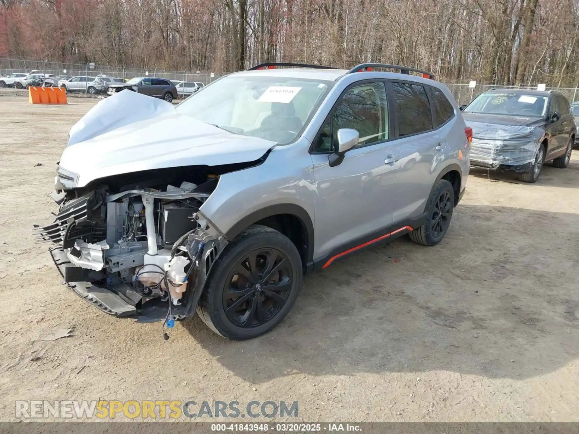 2 fotografías del automóvil dañado JF2SKAKC1KH534078 SUBARU FORESTER 2019