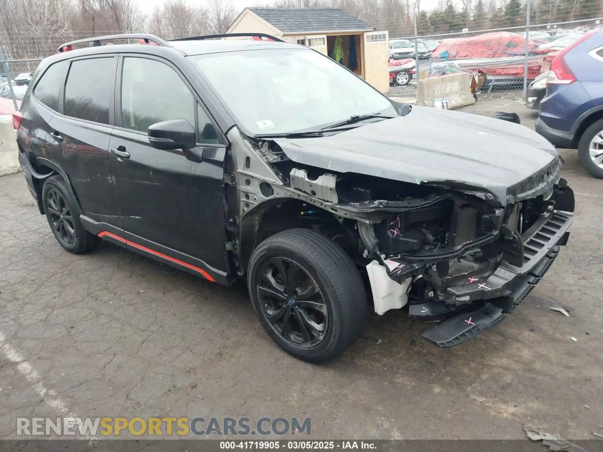 1 Photograph of a damaged car JF2SKAKC8KH548222 SUBARU FORESTER 2019