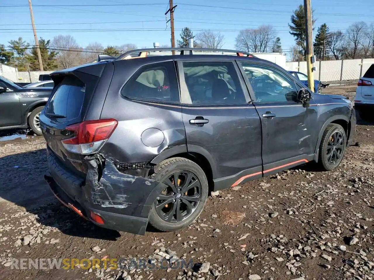 3 Фотография поврежденного автомобиля JF2SKAPC1KH446026 SUBARU FORESTER 2019