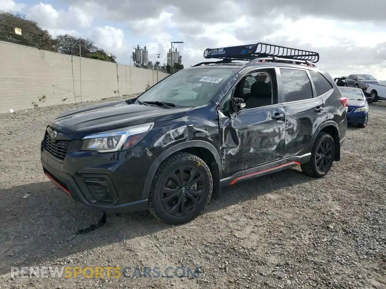 1 Photograph of a damaged car JF2SKAPC2KH595657 SUBARU FORESTER 2019
