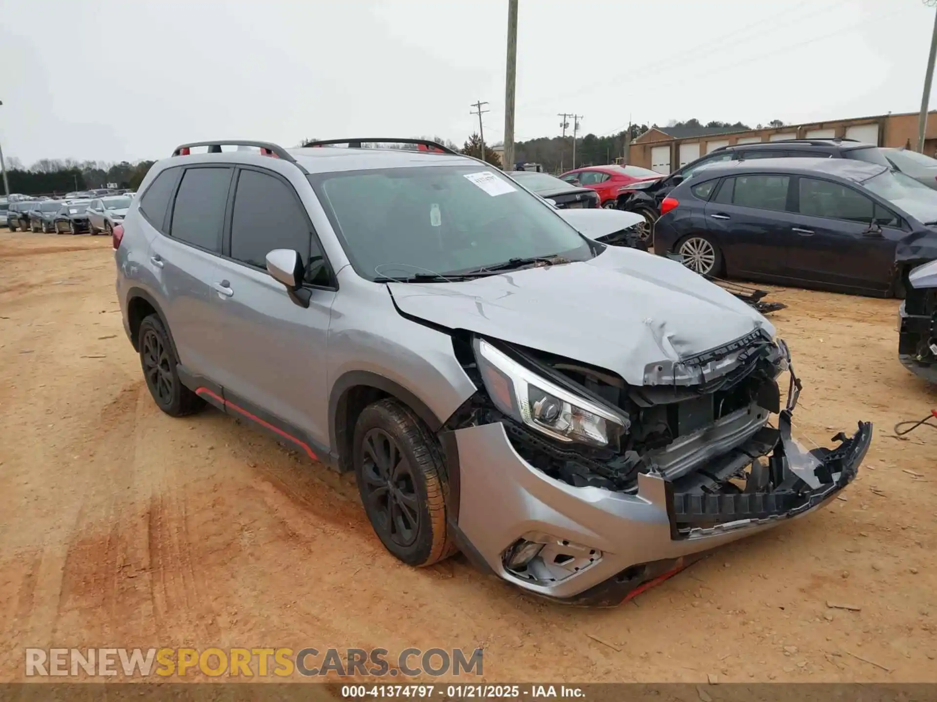 1 Photograph of a damaged car JF2SKAPC4KH445159 SUBARU FORESTER 2019