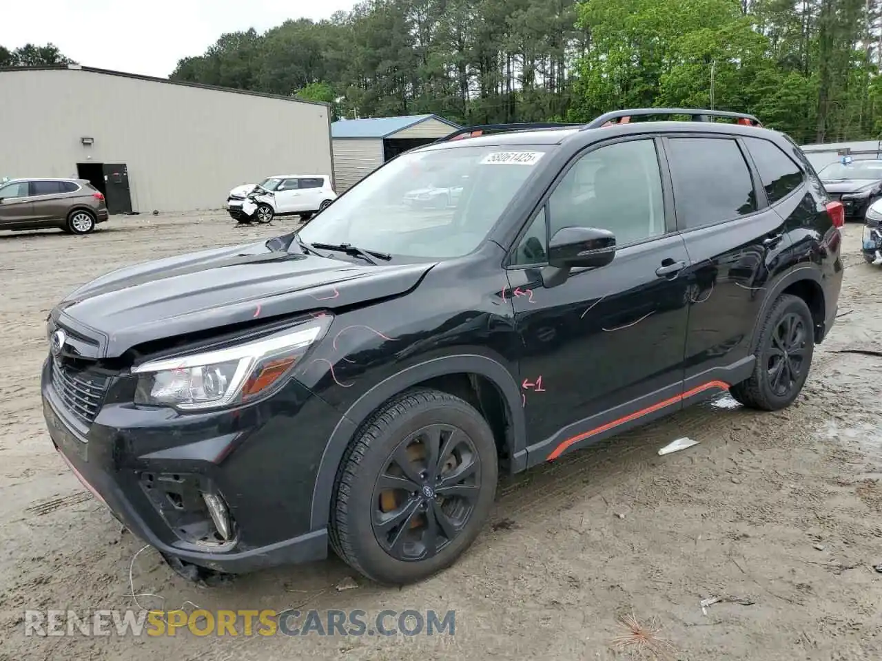 1 Photograph of a damaged car JF2SKAPC4KH509314 SUBARU FORESTER 2019