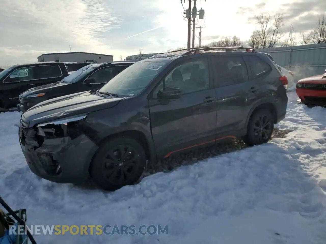 1 Photograph of a damaged car JF2SKAPC5KH572258 SUBARU FORESTER 2019