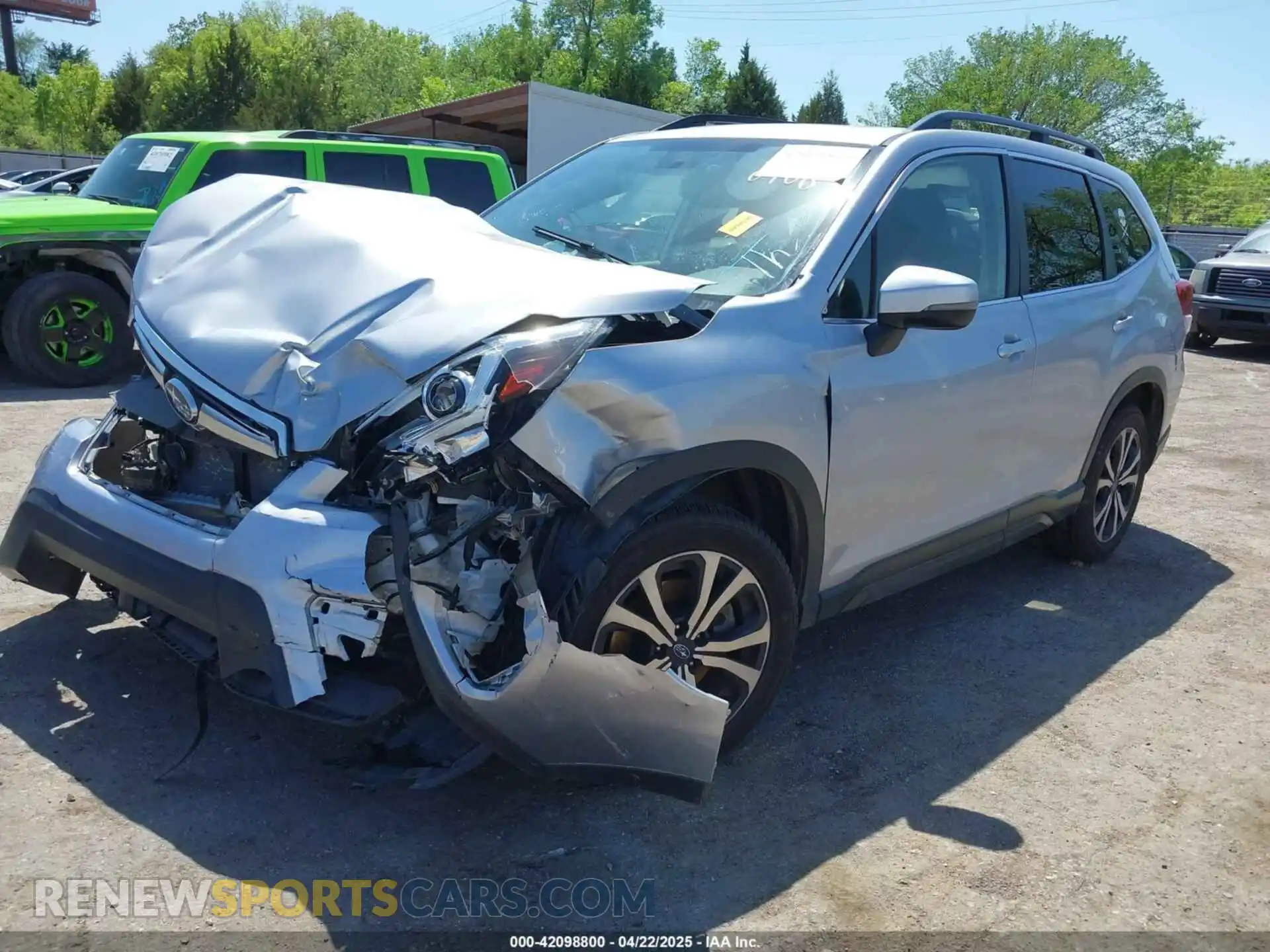 2 fotografías del automóvil dañado JF2SKAUC2KH418188 SUBARU FORESTER 2019