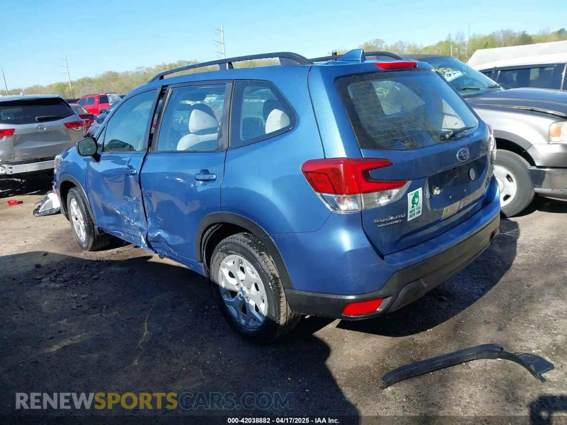 3 Photograph of a damaged car JF2SKADC5LH482601 SUBARU FORESTER 2020