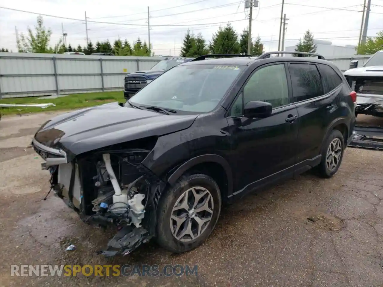 1 Photograph of a damaged car JF2SKAJC4LH581477 SUBARU FORESTER 2020