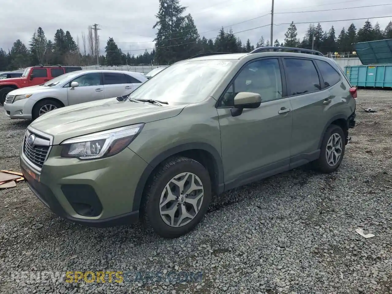 1 Photograph of a damaged car JF2SKAJCXLH524975 SUBARU FORESTER 2020