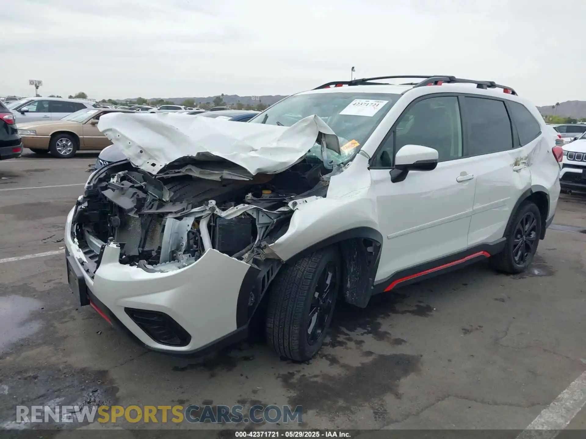 2 fotografías del automóvil dañado JF2SKAMCXLH556000 SUBARU FORESTER 2020
