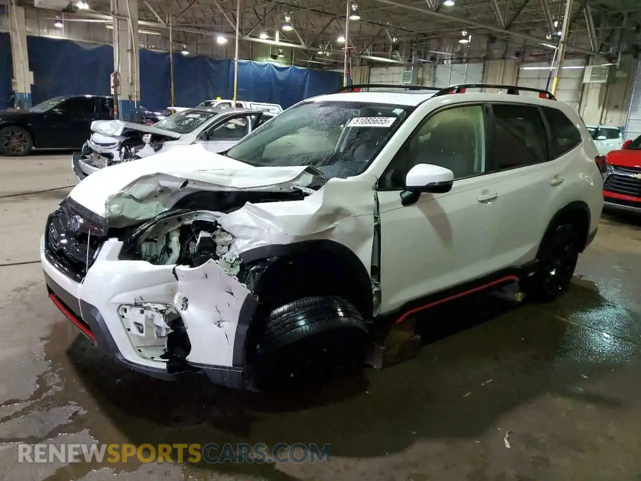 1 Photograph of a damaged car JF2SKARC1LH596054 SUBARU FORESTER 2020