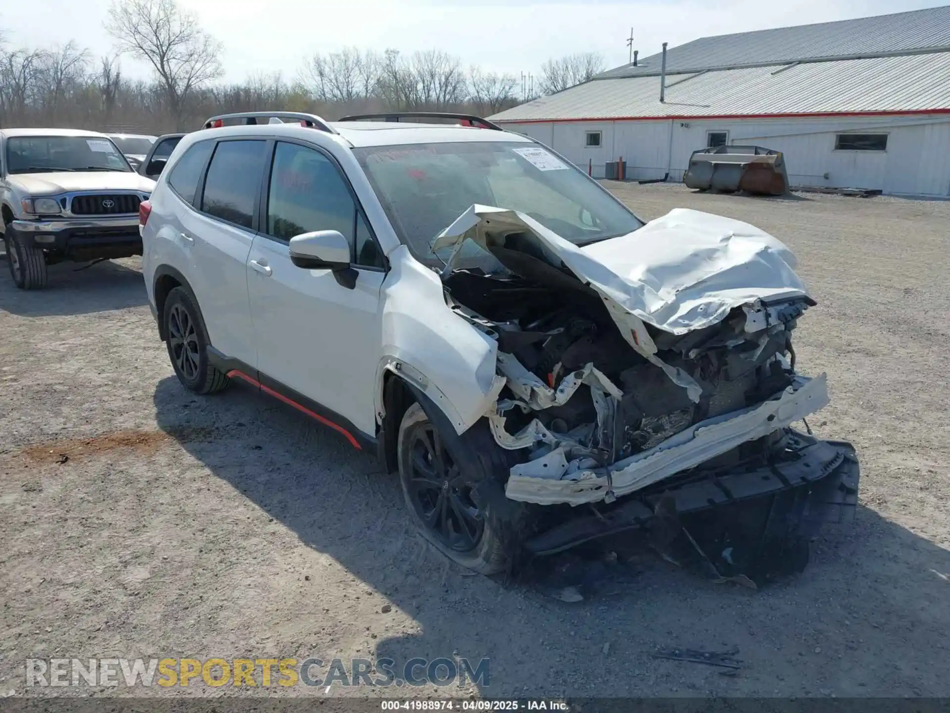 1 Photograph of a damaged car JF2SKARC8LH403611 SUBARU FORESTER 2020