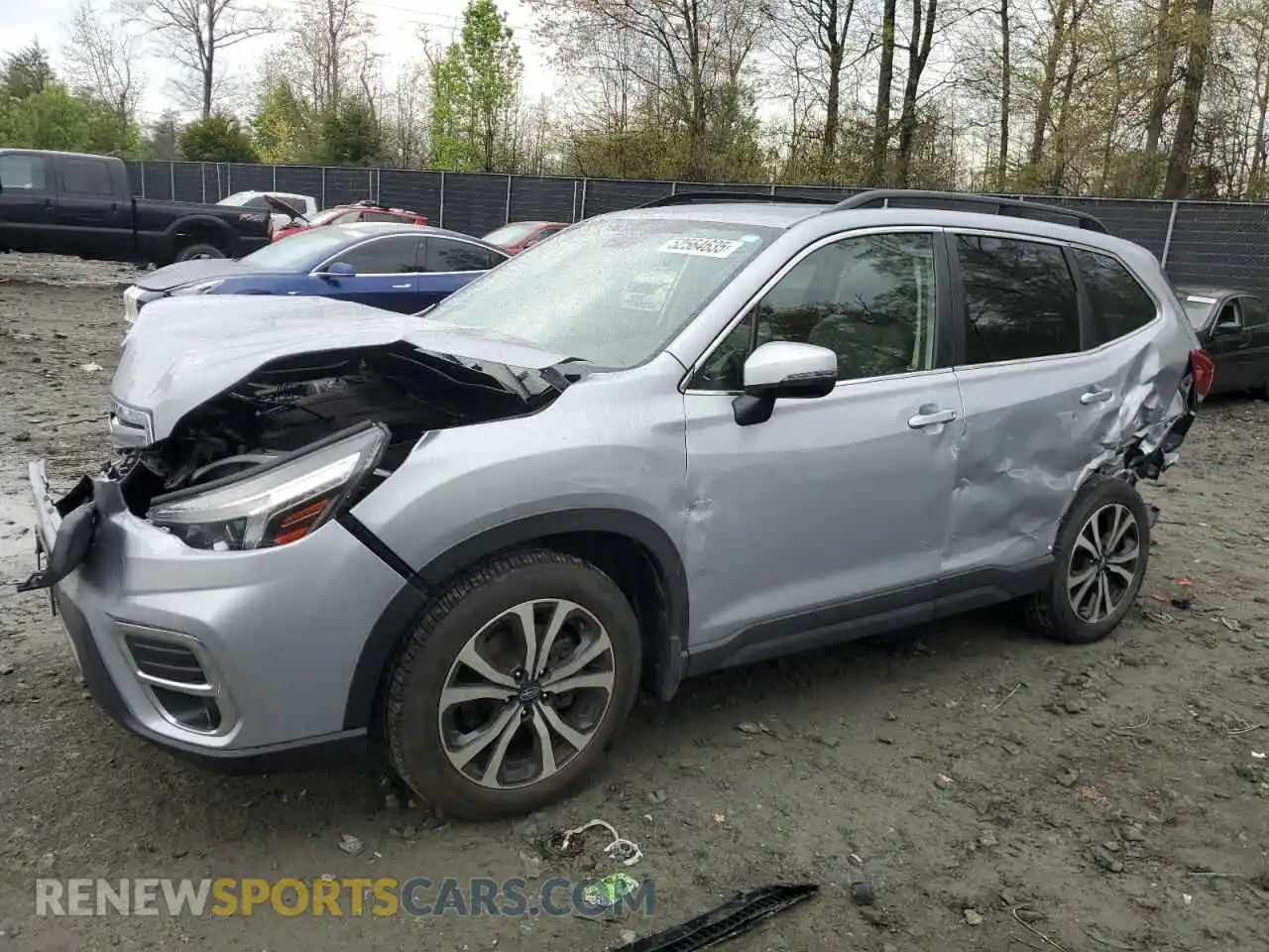 1 Photograph of a damaged car JF2SKASC6LH607785 SUBARU FORESTER 2020