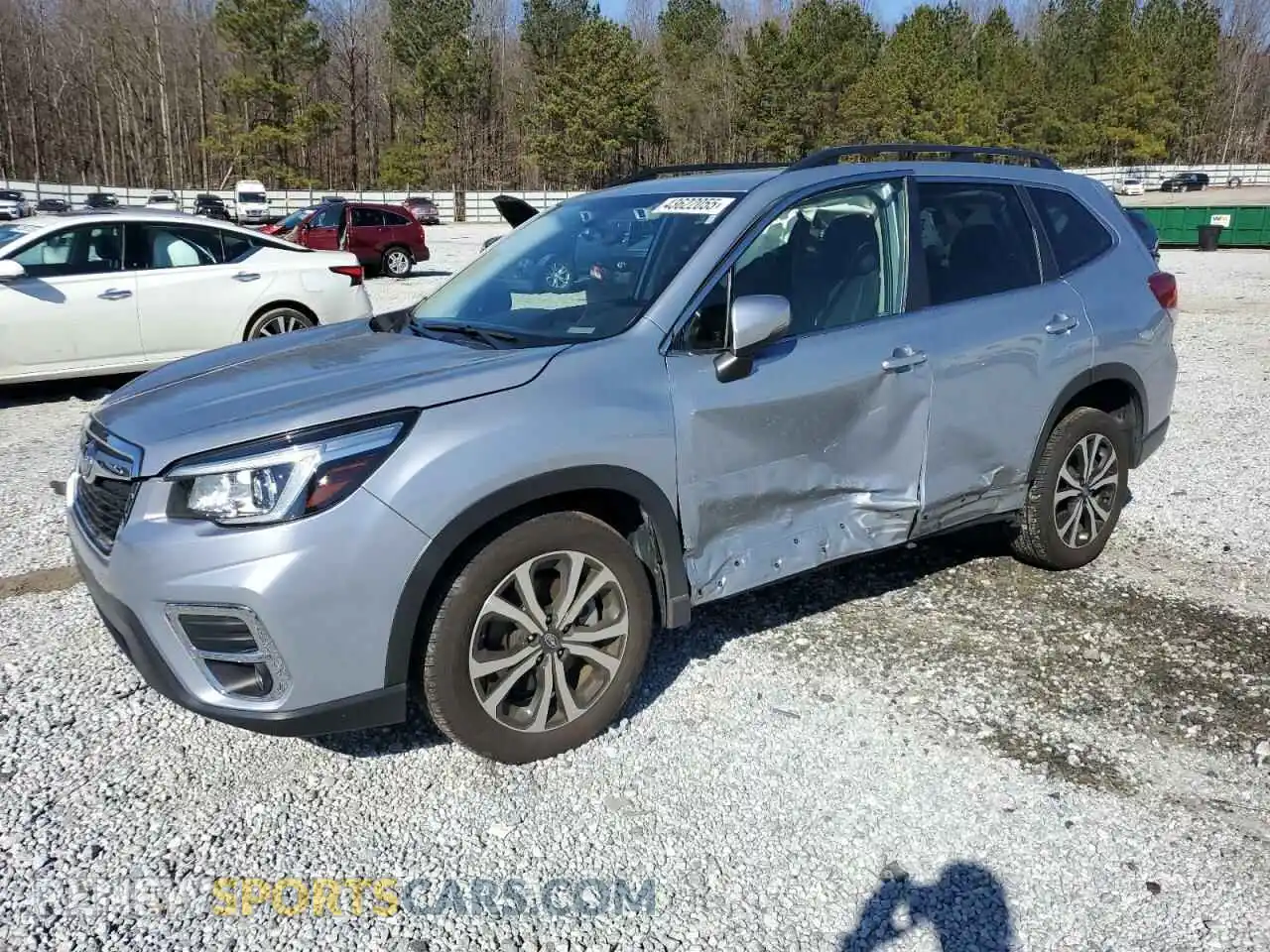 1 Photograph of a damaged car JF2SKASC7LH604619 SUBARU FORESTER 2020