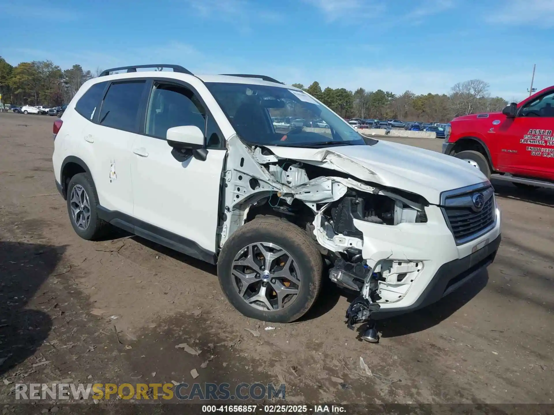 1 Photograph of a damaged car JF2SKEFC0LH435514 SUBARU FORESTER 2020