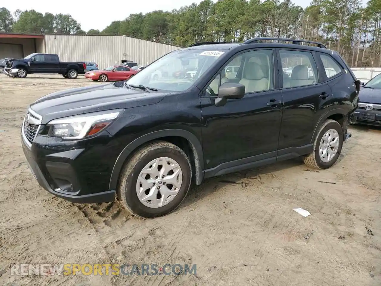 1 Photograph of a damaged car JF2SKADC0MH444744 SUBARU FORESTER 2021