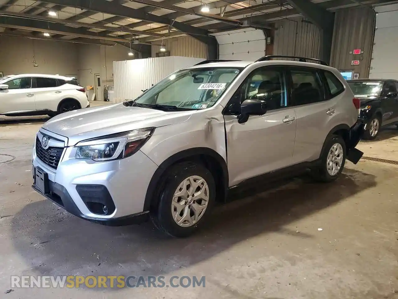 1 Photograph of a damaged car JF2SKADC0MH574586 SUBARU FORESTER 2021
