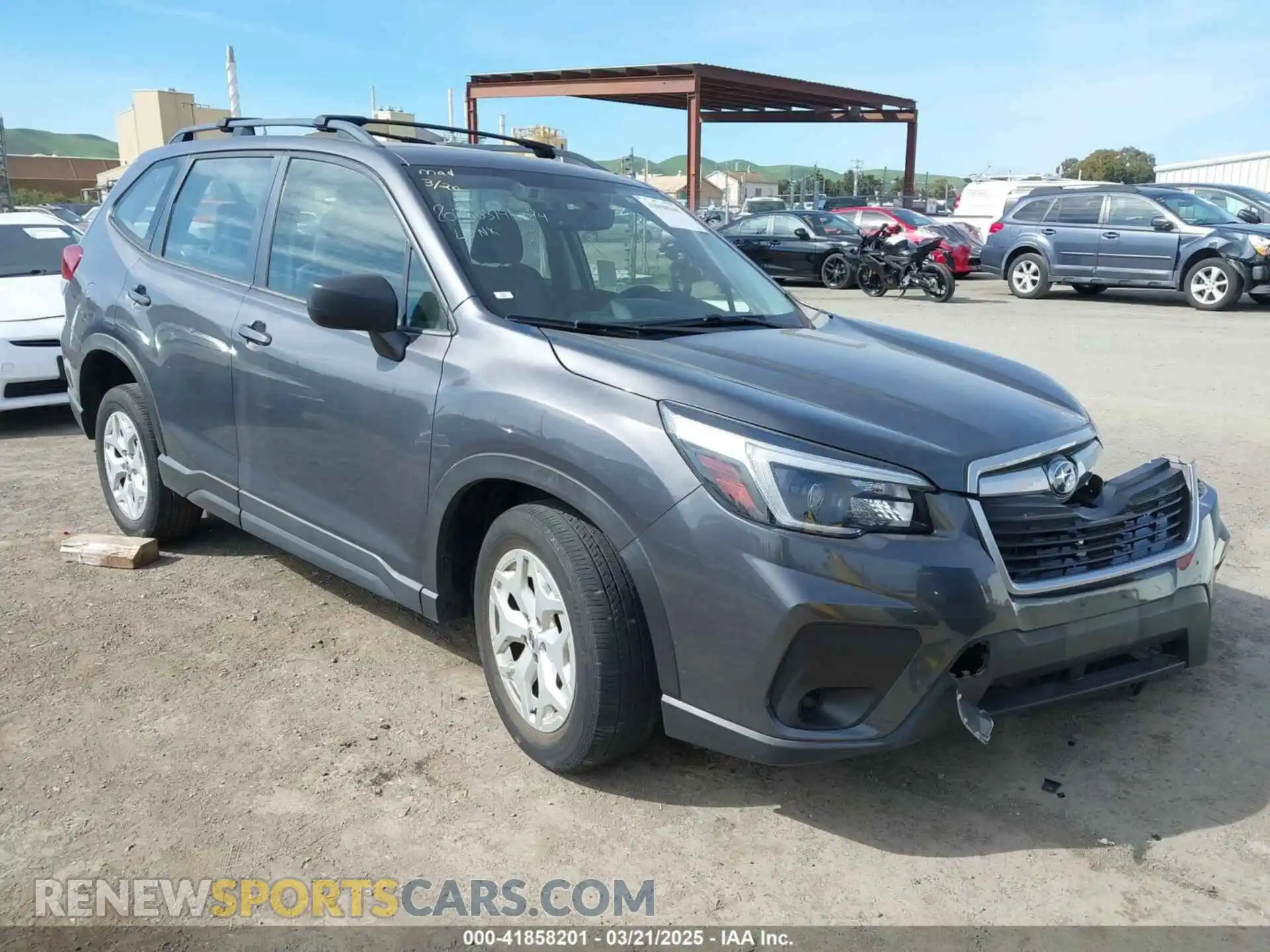 1 Photograph of a damaged car JF2SKADC3MH404559 SUBARU FORESTER 2021