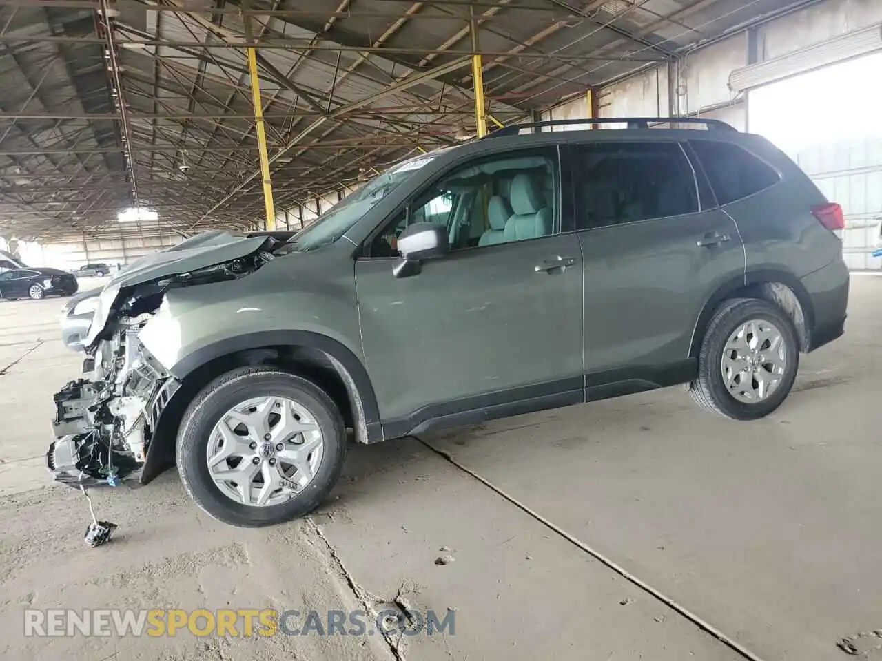 1 Photograph of a damaged car JF2SKADC3MH483442 SUBARU FORESTER 2021