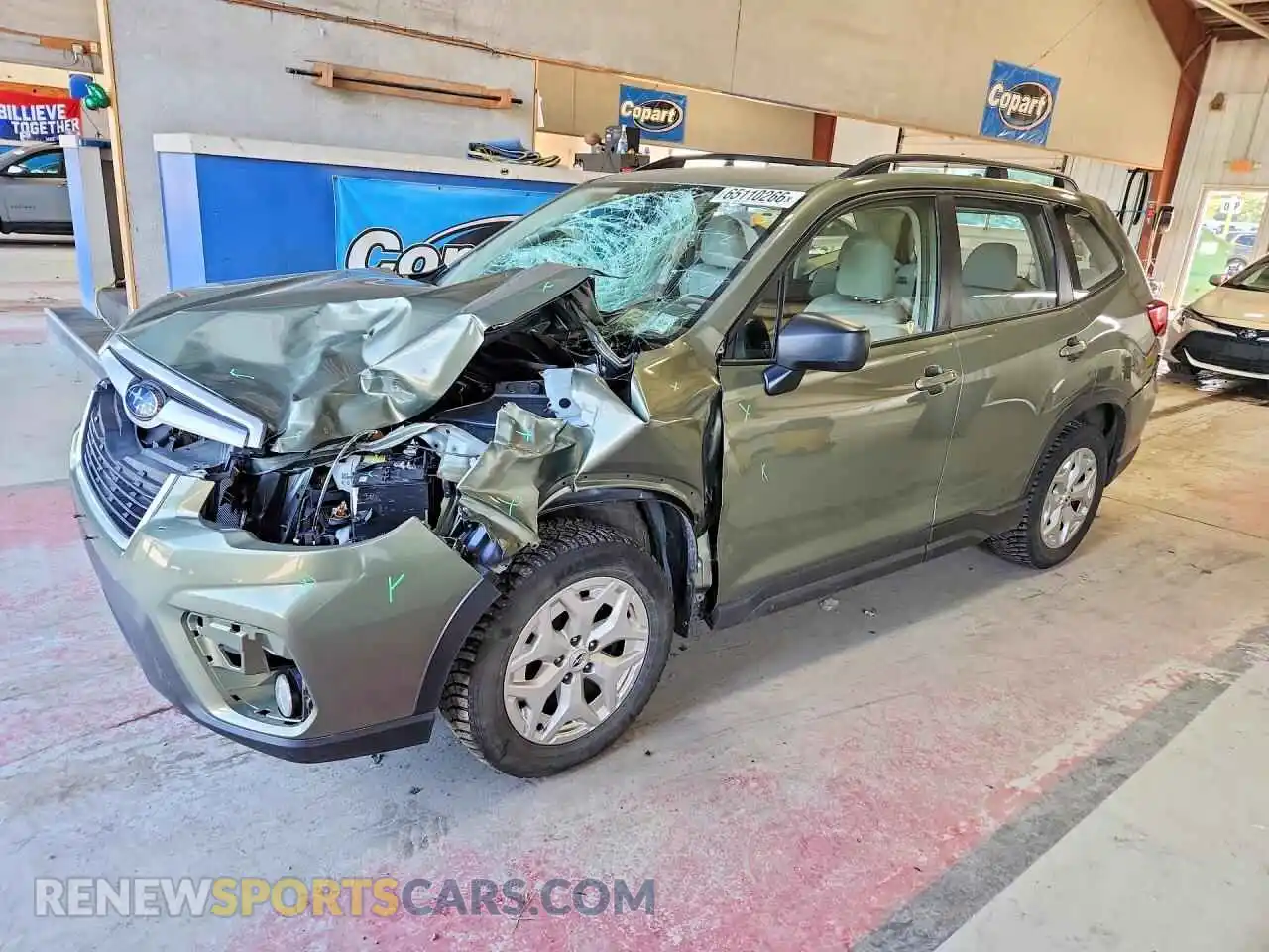 1 Photograph of a damaged car JF2SKADC3MH524507 SUBARU FORESTER 2021