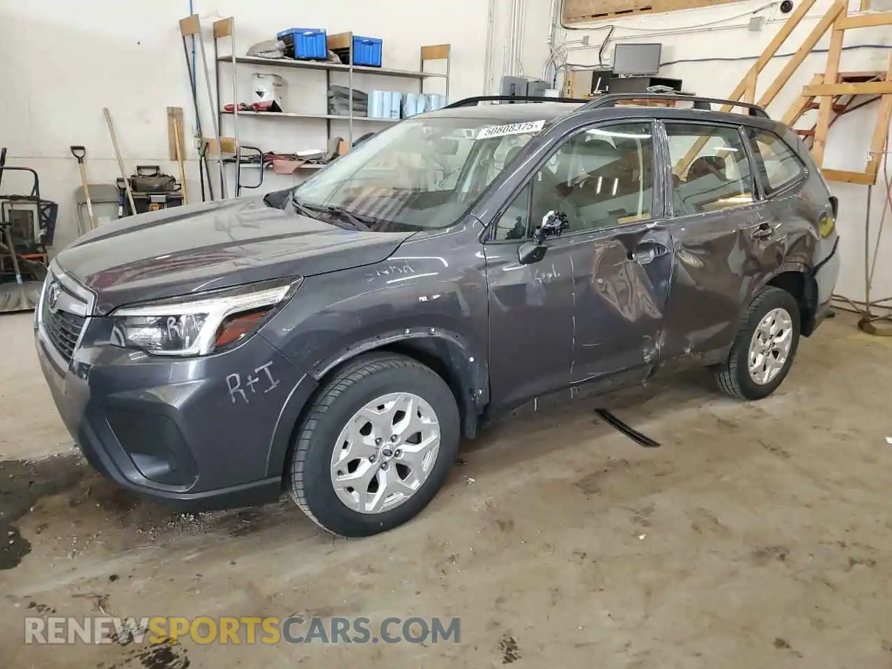 1 Photograph of a damaged car JF2SKADC6MH484732 SUBARU FORESTER 2021