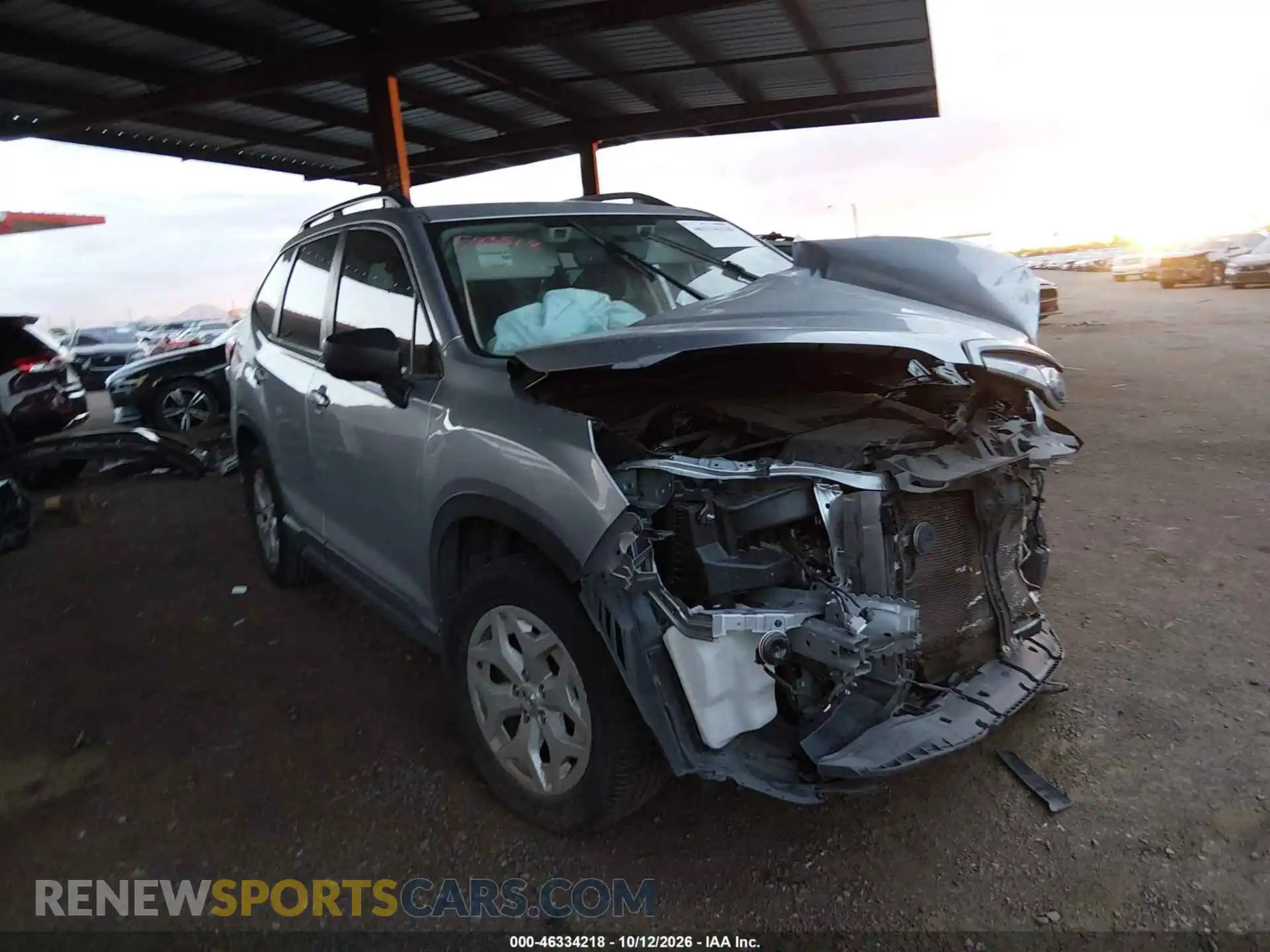 1 Photograph of a damaged car JF2SKADC6MH583518 SUBARU FORESTER 2021