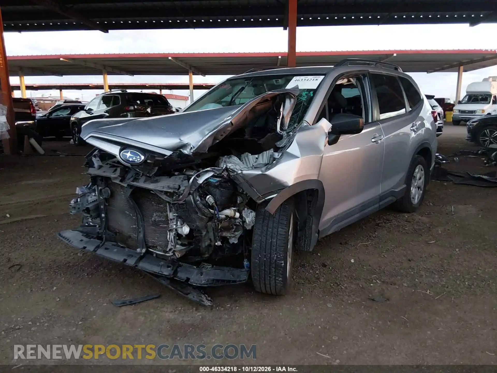 2 Photograph of a damaged car JF2SKADC6MH583518 SUBARU FORESTER 2021