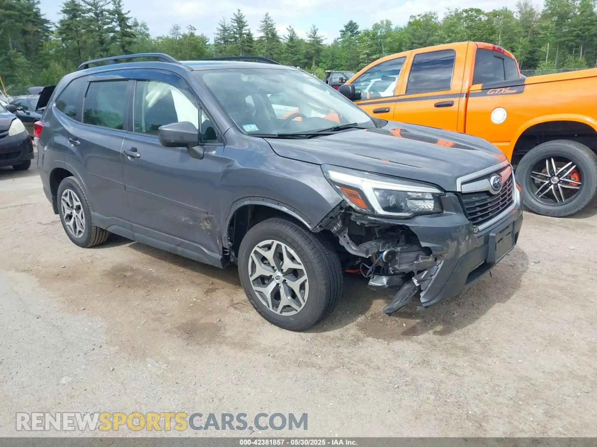 1 Photograph of a damaged car JF2SKAFC0MH593023 SUBARU FORESTER 2021