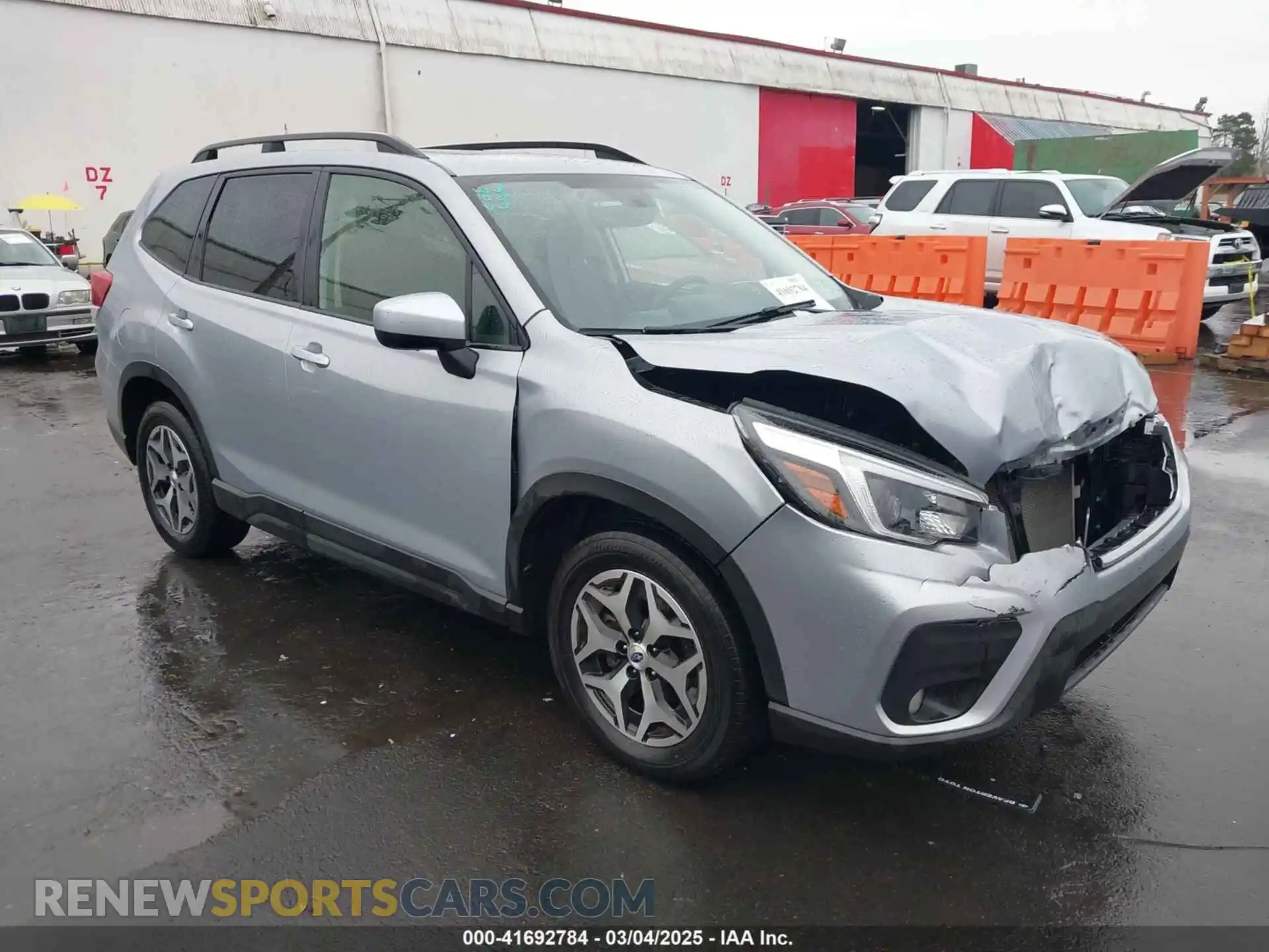 1 Photograph of a damaged car JF2SKAFC2MH544017 SUBARU FORESTER 2021