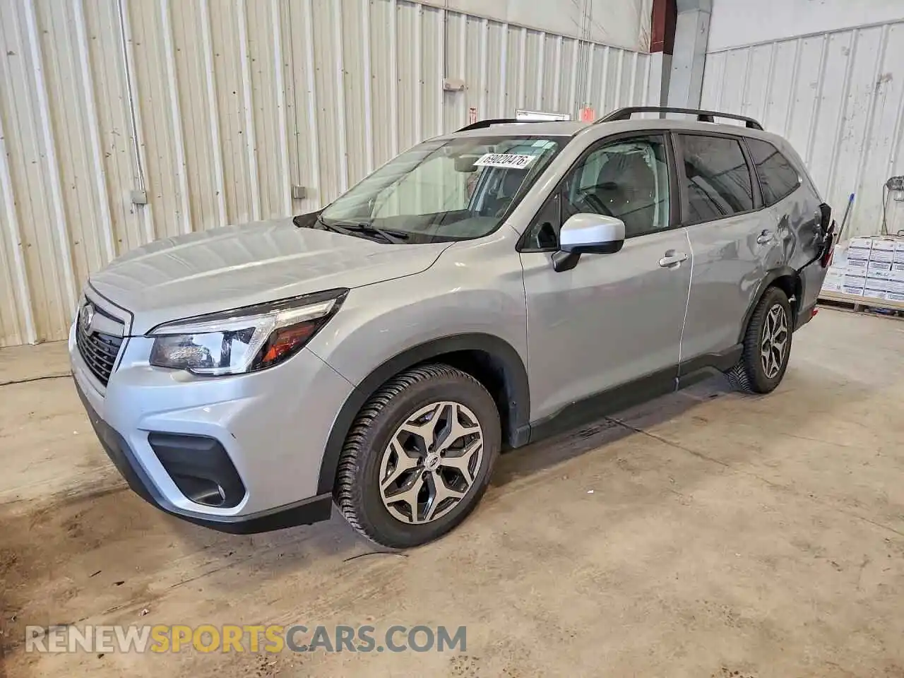 1 Photograph of a damaged car JF2SKAFC4MH491661 SUBARU FORESTER 2021