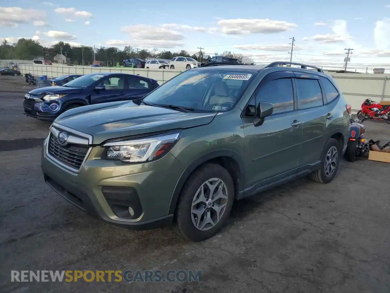 1 Photograph of a damaged car JF2SKAFC4MH564205 SUBARU FORESTER 2021