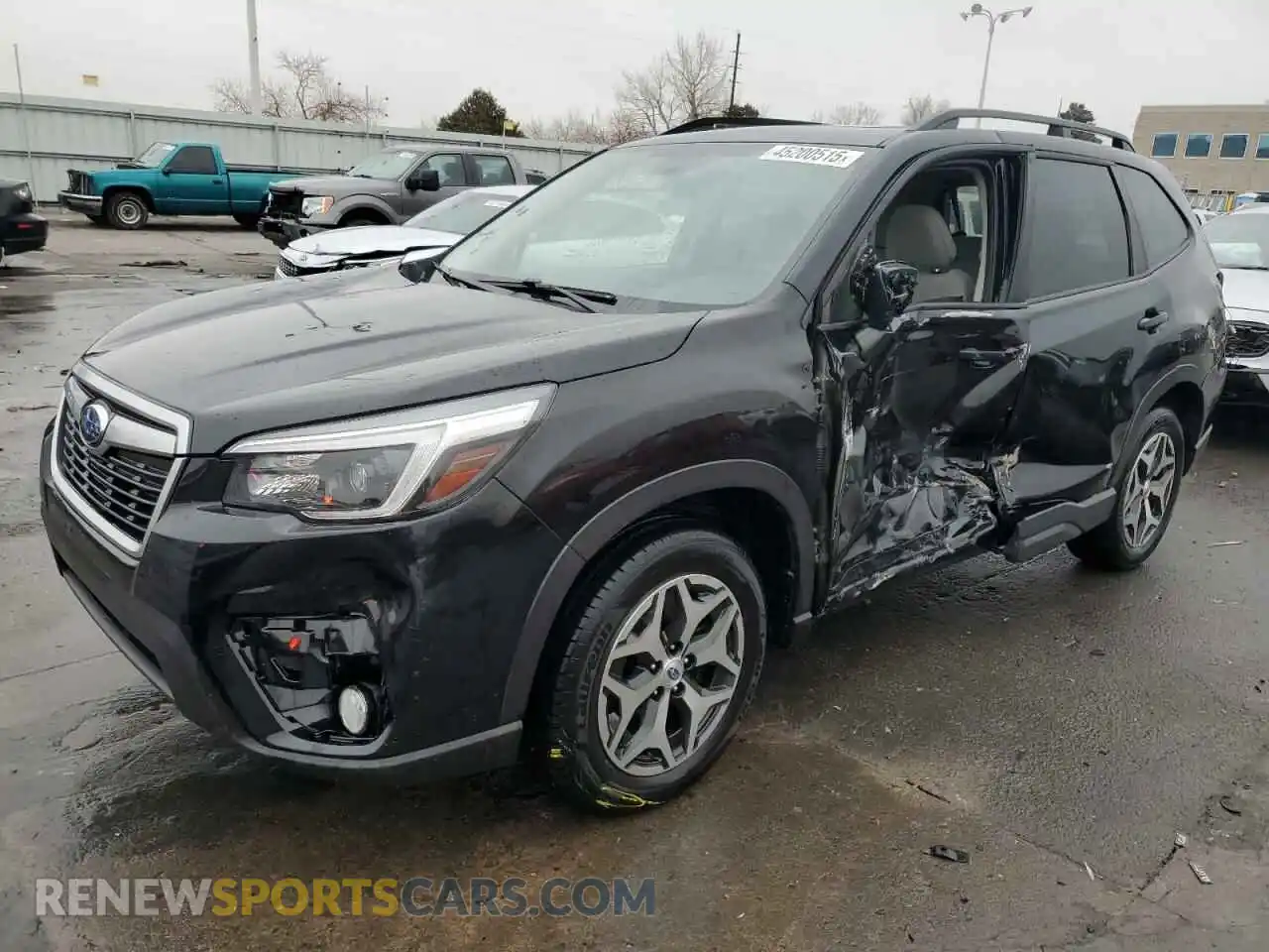 1 Photograph of a damaged car JF2SKAFC5MH536610 SUBARU FORESTER 2021