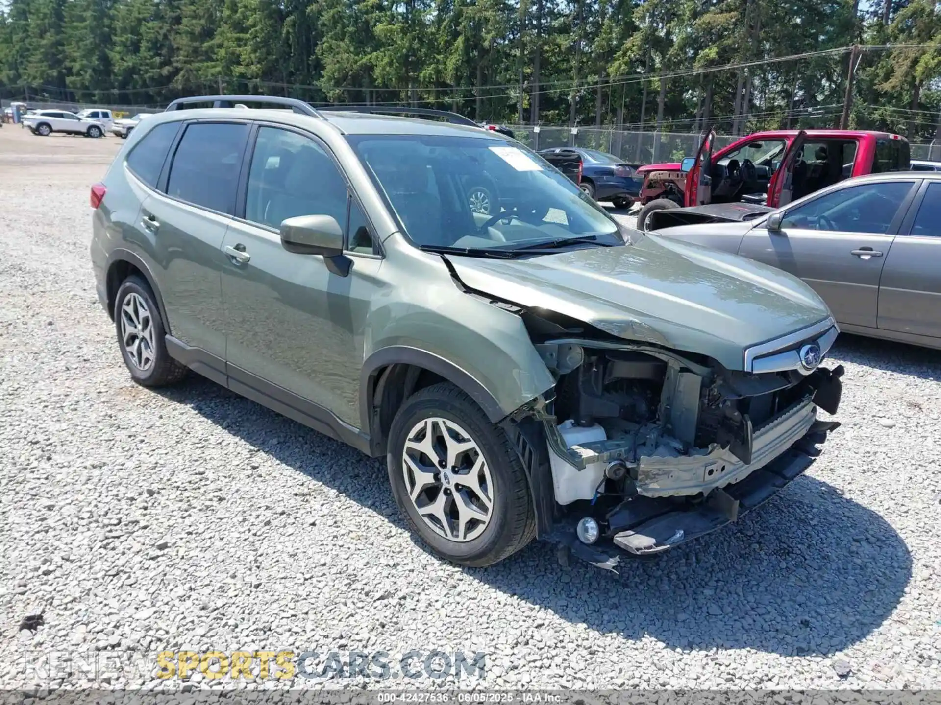 1 fotografías del automóvil dañado JF2SKAFC5MH550118 SUBARU FORESTER 2021