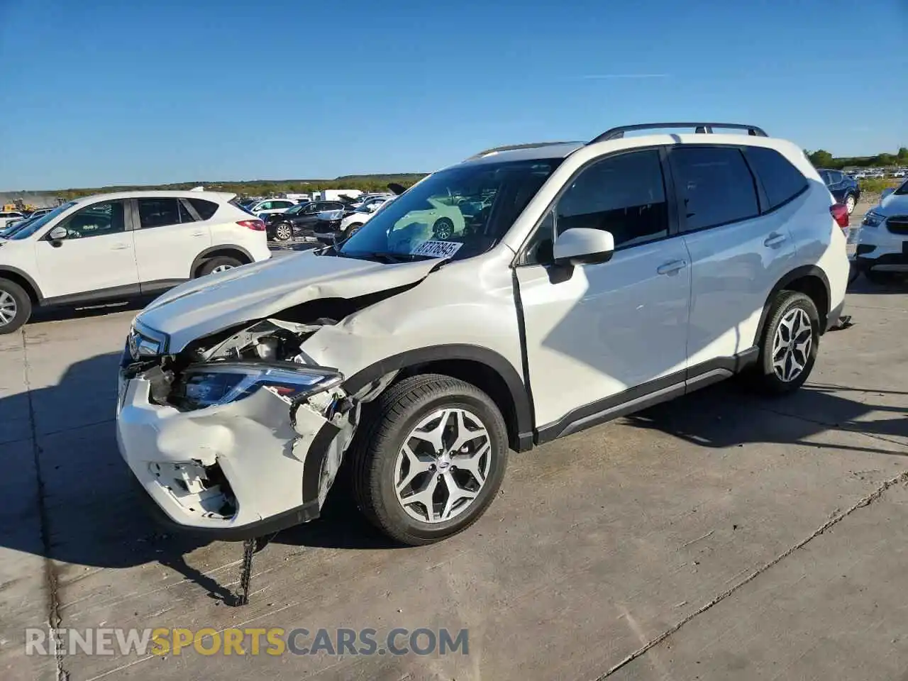 1 Photograph of a damaged car JF2SKAFC6MH507049 SUBARU FORESTER 2021