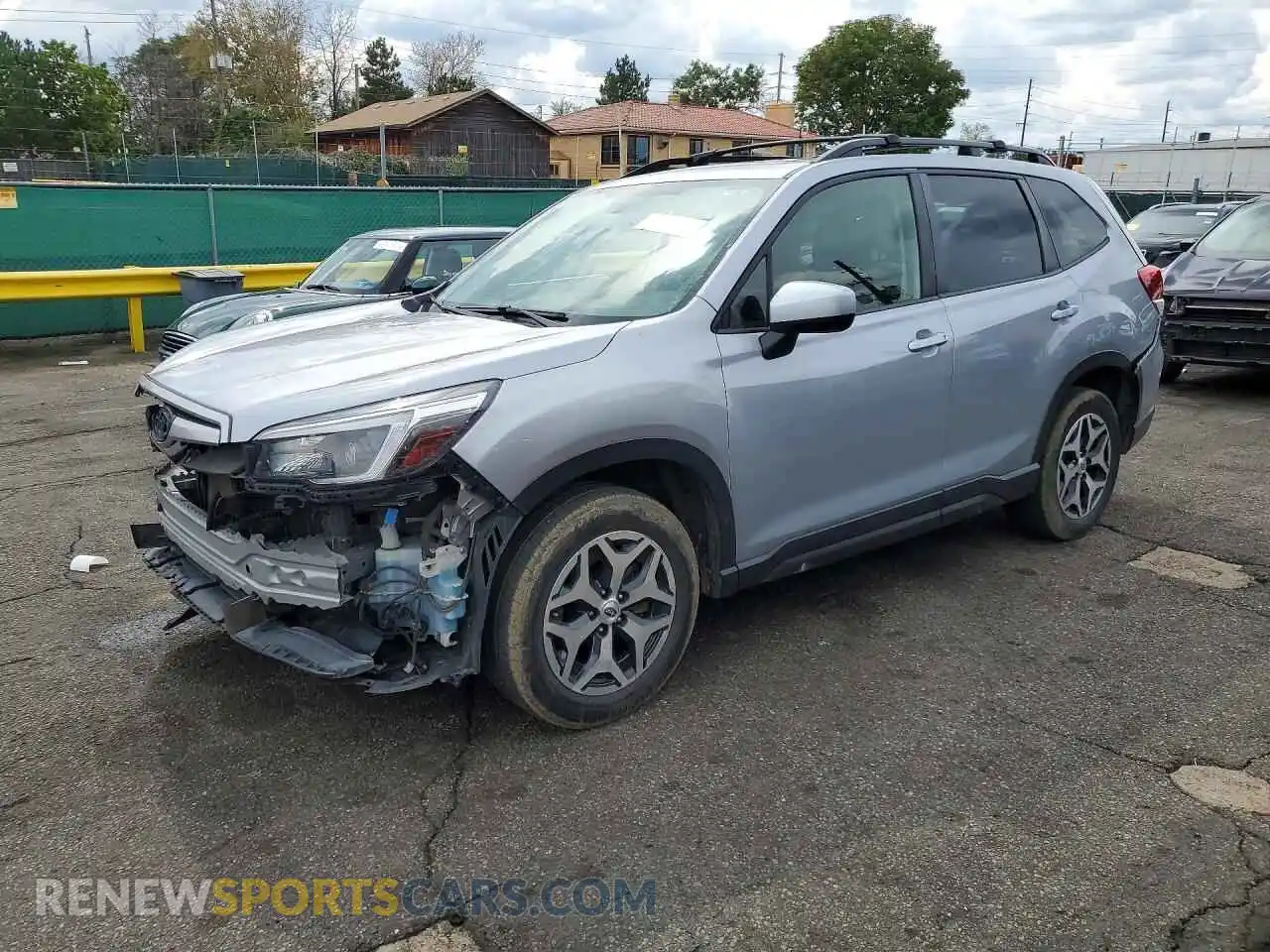 1 Photograph of a damaged car JF2SKAFC8MH459828 SUBARU FORESTER 2021