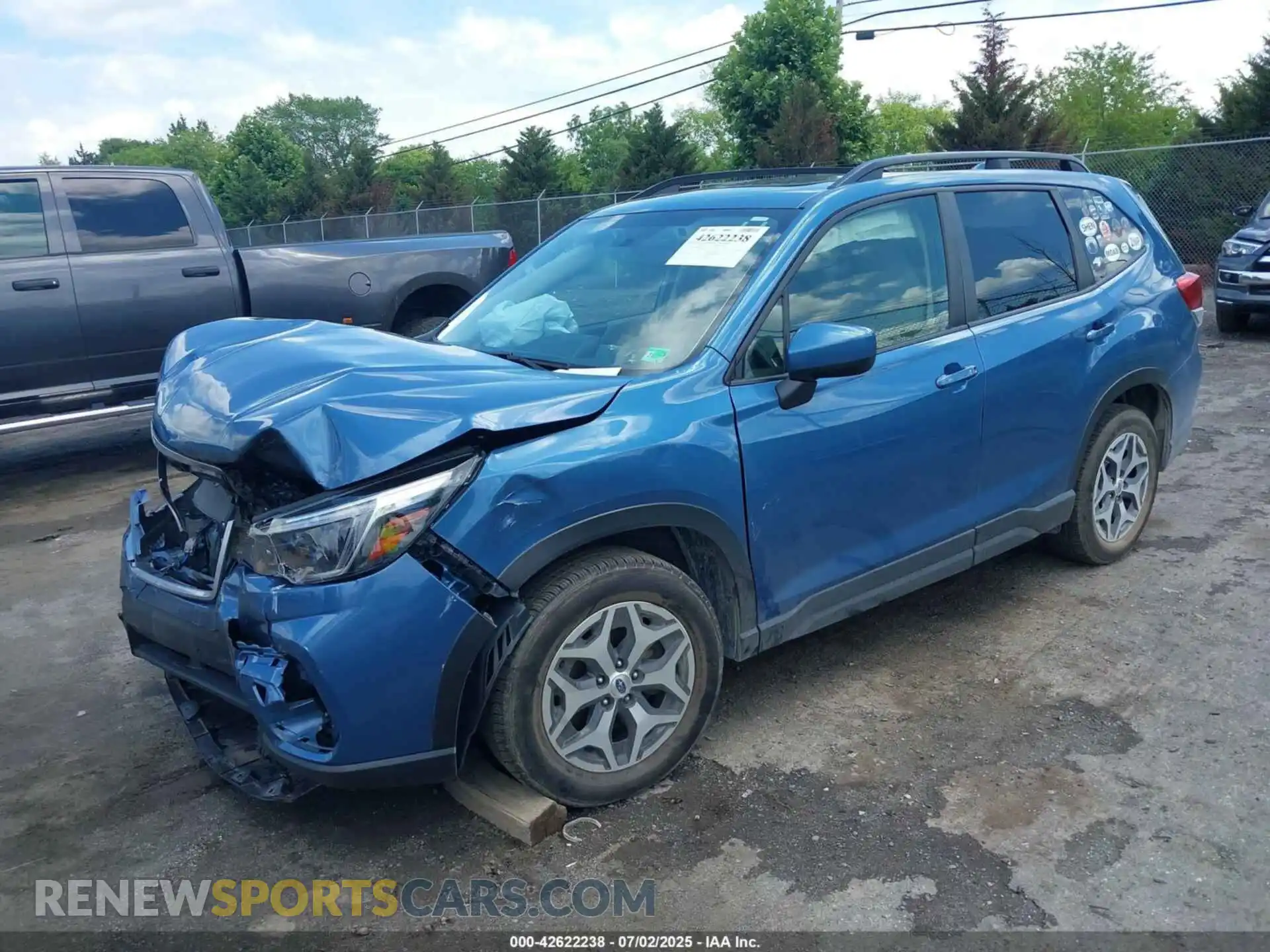 2 Photograph of a damaged car JF2SKAFC8MH476063 SUBARU FORESTER 2021