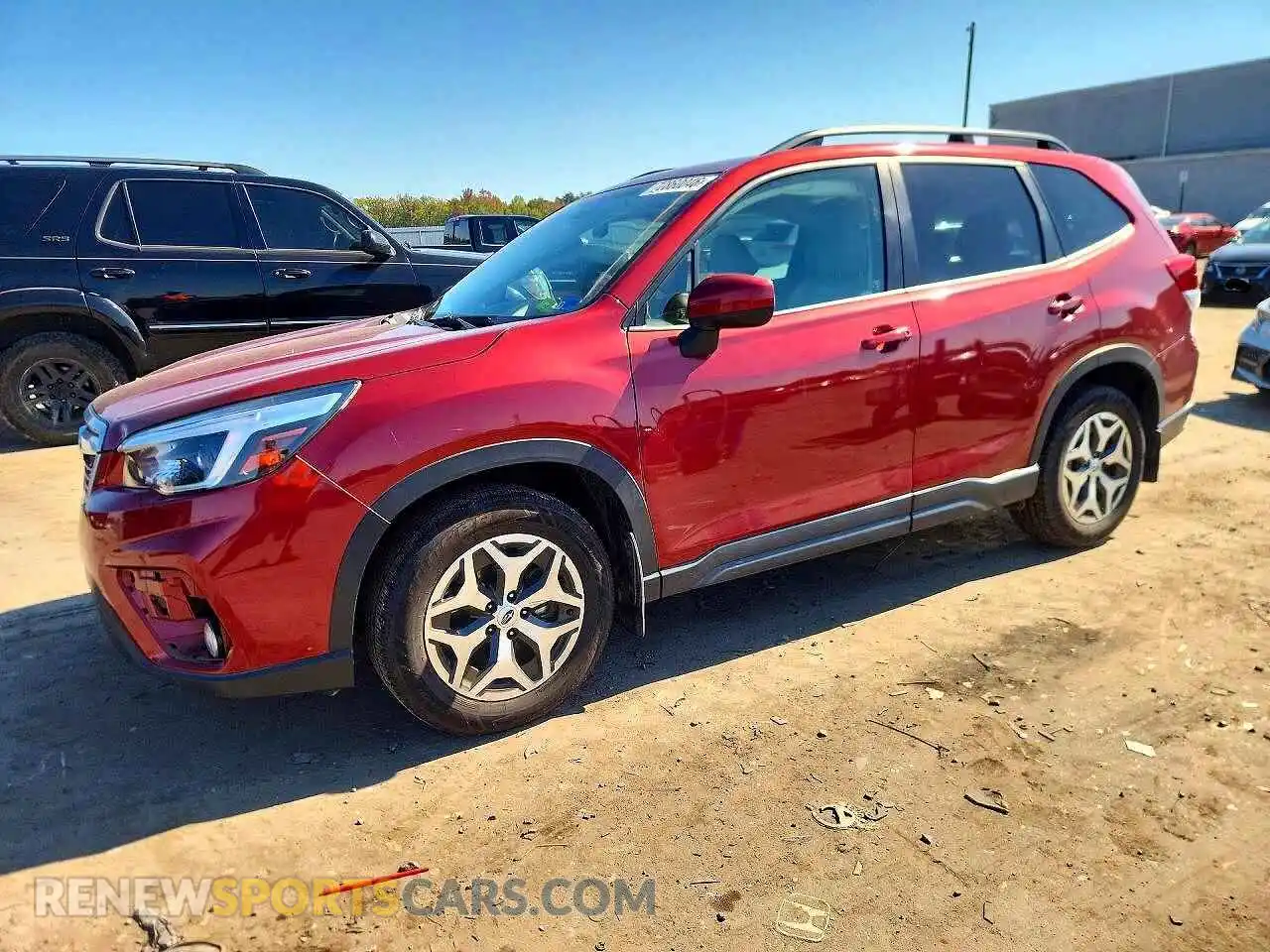 1 fotografías del automóvil dañado JF2SKAFC8MH533376 SUBARU FORESTER 2021