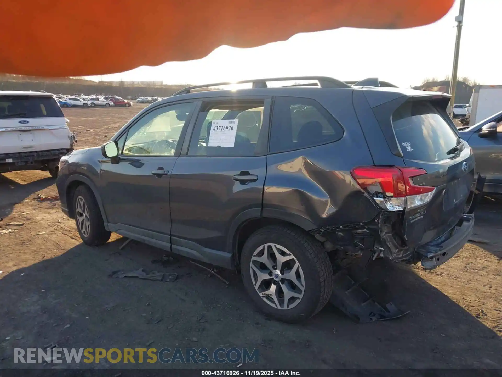 3 Photograph of a damaged car JF2SKAFC8MH568855 SUBARU FORESTER 2021