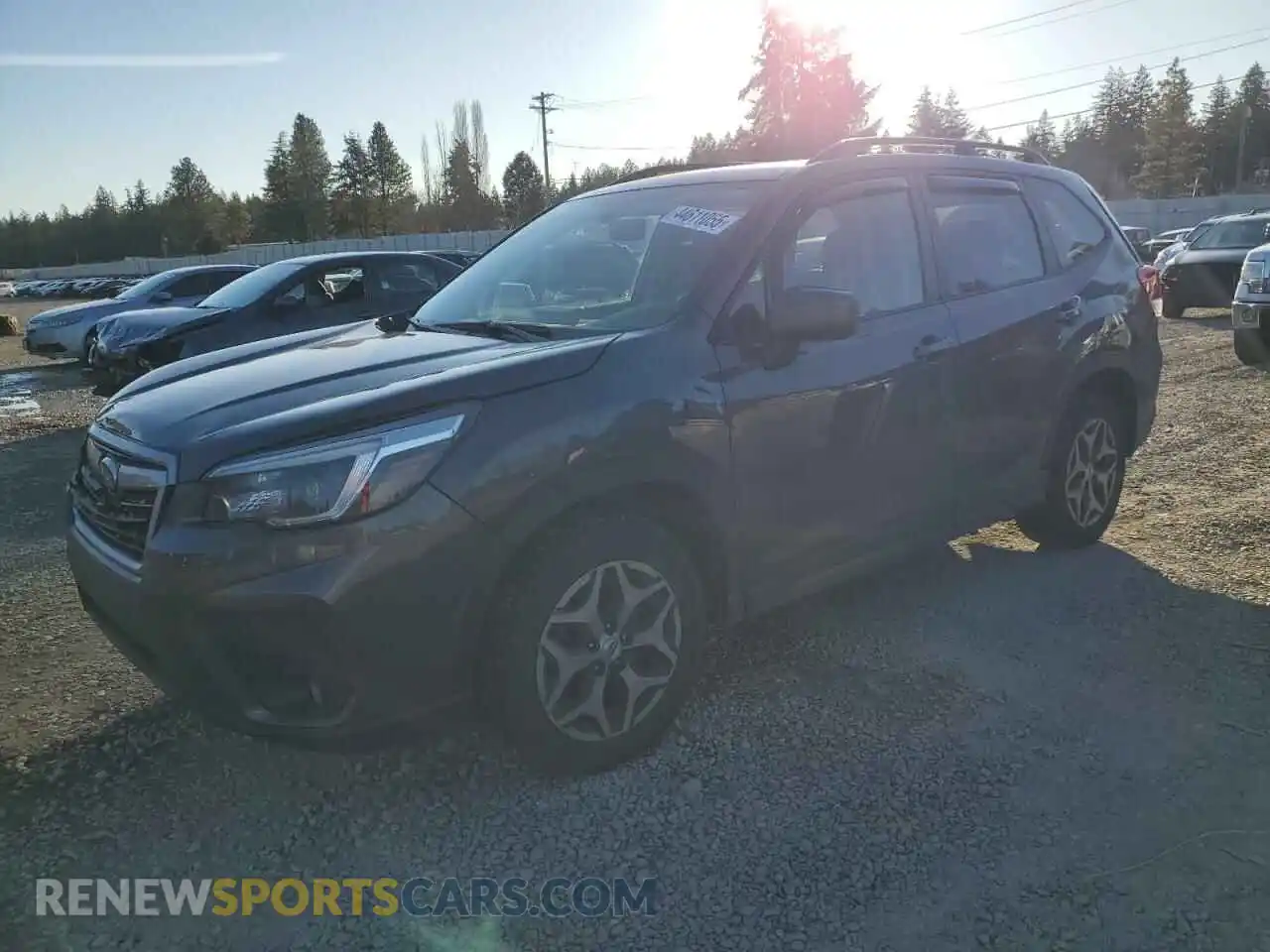 1 Photograph of a damaged car JF2SKAFC9MH412047 SUBARU FORESTER 2021