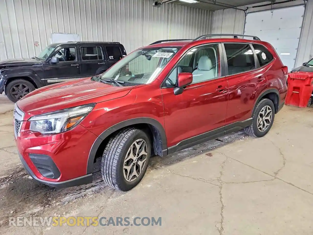 1 Фотография поврежденного автомобиля JF2SKAFC9MH423078 SUBARU FORESTER 2021