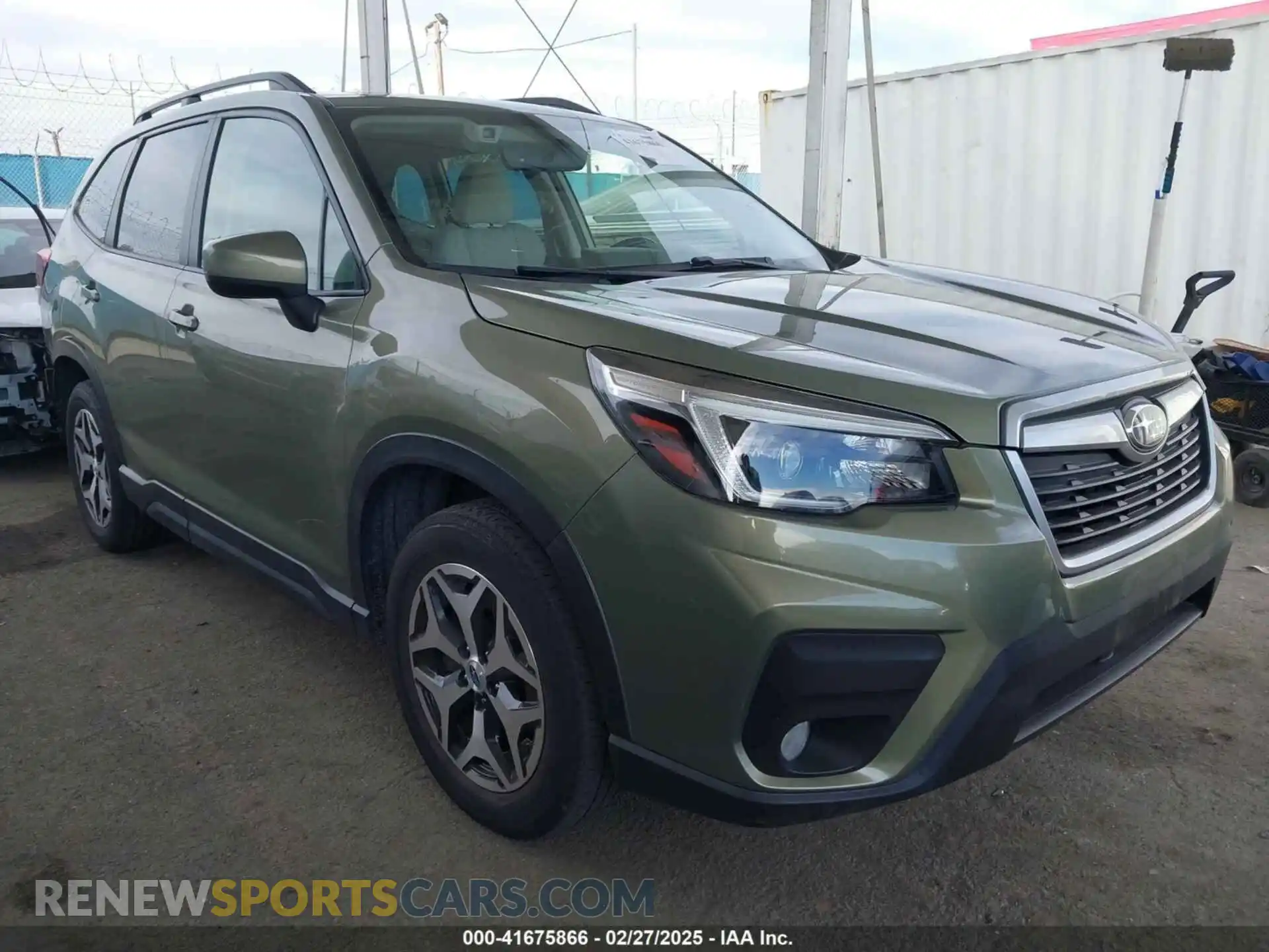 1 Photograph of a damaged car JF2SKAFC9MH484432 SUBARU FORESTER 2021